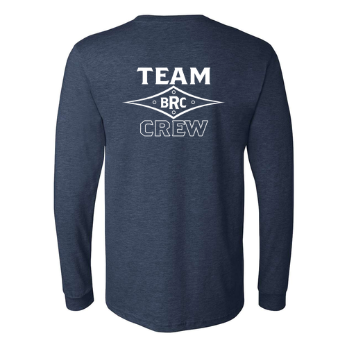 Bella+Canvas Unisex Heather Cvc Long Sleeve Tee- Heathers -- Heather Navy