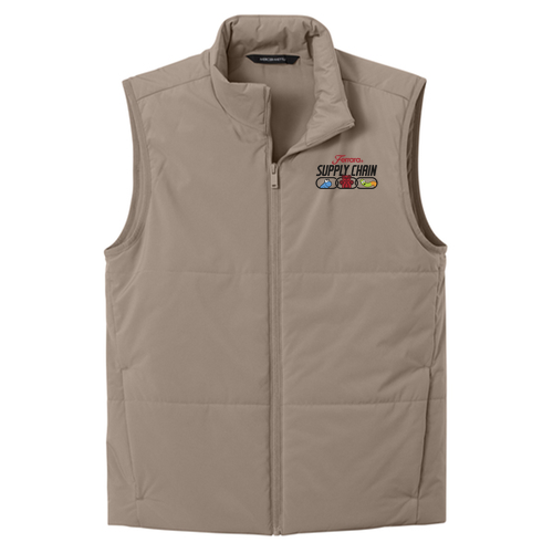 Mercer+Mettle Brookline Quilted Vest -- Warm Taupe