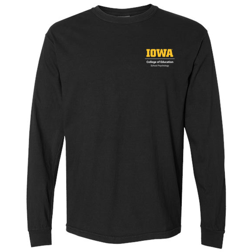 Comfort Colors Unisex Garment-Dyed Heavyweight Long Sleeve T-Shirt -- Black