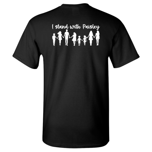 Ribbon Design Gildan Heavy Cotton Basic T-Shirt -- Black