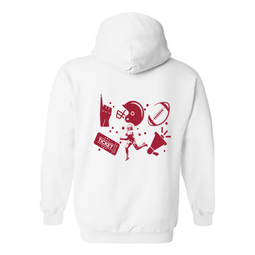 Gildan Heavy Blend Hooded Sweatshirt -- White
