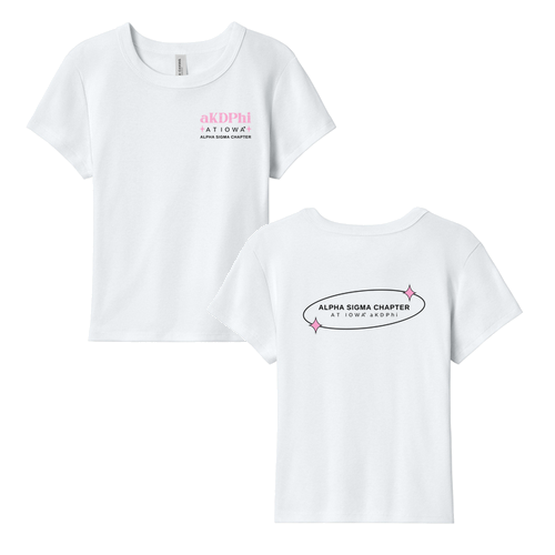 BELLA+CANVAS Women’s Micro Rib Baby Tee -- Solid White Blend