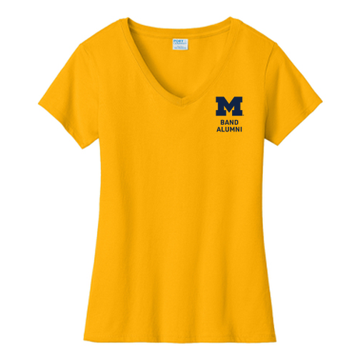 Ladies Port and Company Fan Favorite V-Neck Tee -- Bright Gold