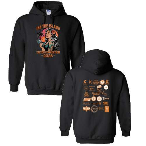 Sunset Adult Hooded Sweatshirt -- Black