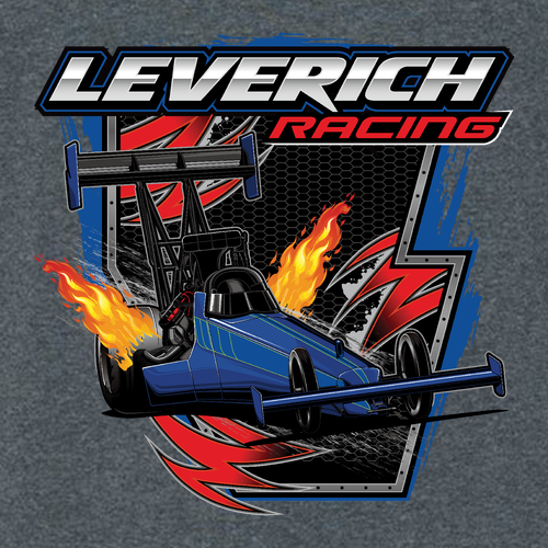 Gildan Heavy Cotton Basic T-Shirt Classic Front Dragster Back-- Dark Heather