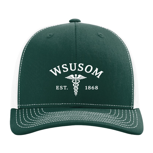 Richardson Snapback Trucker -- Dark Green / White