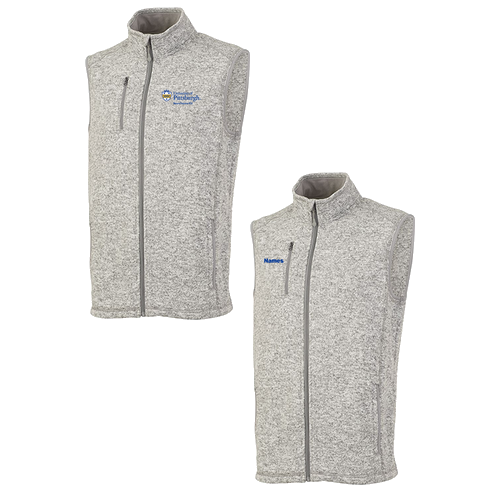 Charles River Mens Pacific Heathered Vest -- Light Grey Heather