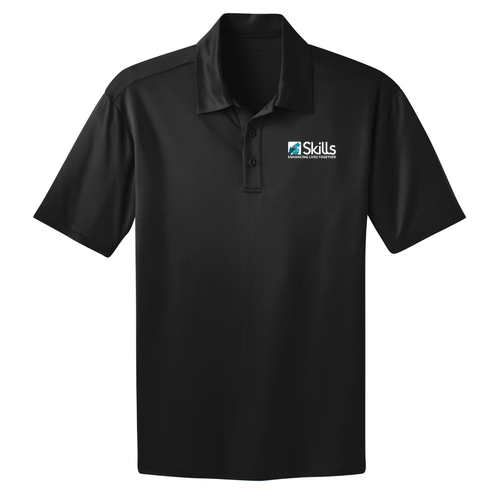 Port Authority Silk Touch Performance Polo -- Black