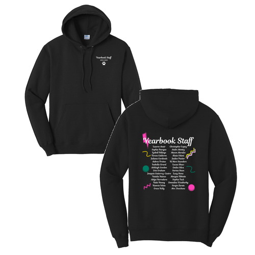 Port and Company Core Fleece Pullover Hooded Sweatshirt -- Jet Black