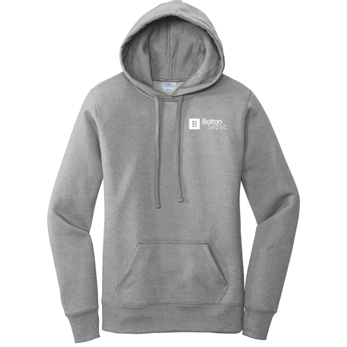 Ladies Port and Company Core Fleece Pullover Hooded Sweatshirt -- Athletic Heather