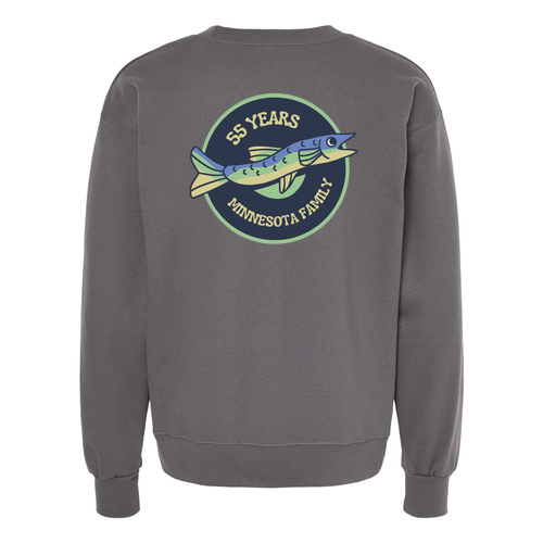 Hanes 90/10 Ultimate Cotton Crew Sweat -- Smoke Grey
