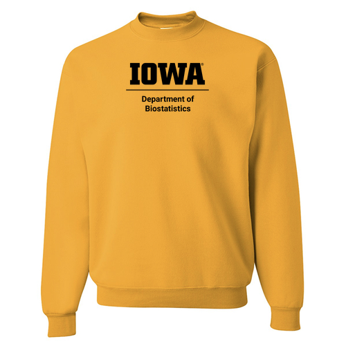 Biostatistics Jerzees 8 Oz., 50/50 Nublend Fleece Crew -- Gold