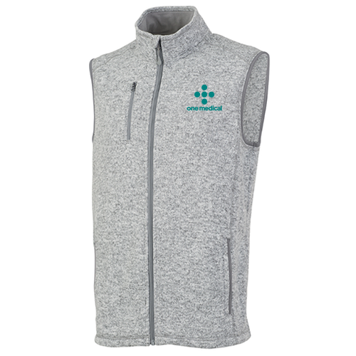 Charles River Unisex Pacific Heathered Vest -- Light Grey Heather