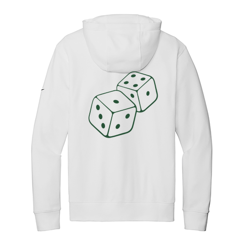 Nike Club Fleece Sleeve Swoosh Pullover Hoodie -- White