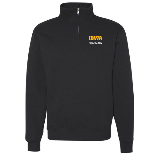 Jerzees 9.3 Oz 50/50 Nublend Quarter Zip Sweatshirt Adult -- Black