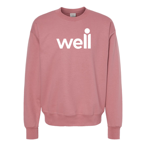 Hanes 90/10 Ultimate Cotton Crew Sweat -- Mauve