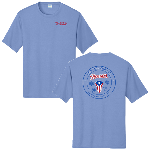 [HIDE] HERITAGE CUP Performance Tee -- Carolina Blue