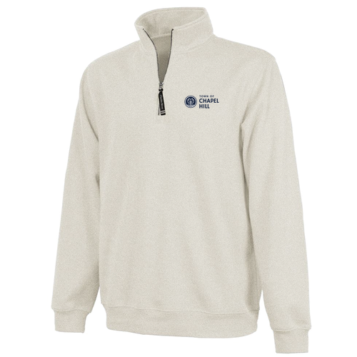 Charles River Crosswind Quarter Zip Sweatshirt -- Oatmeal Heather