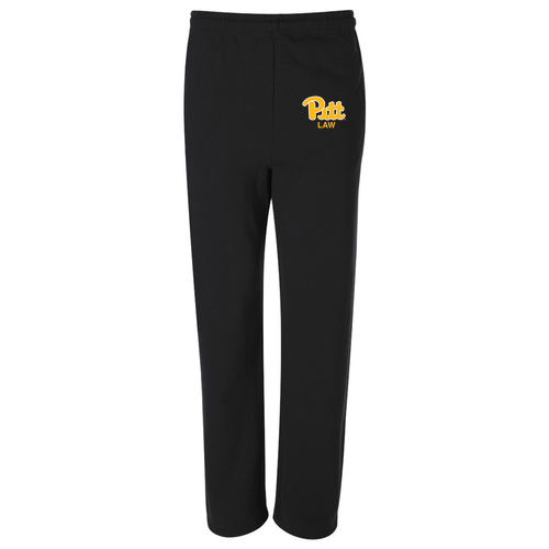 Jerzees Open Bottom Sweatpants w. Pockets -- Black