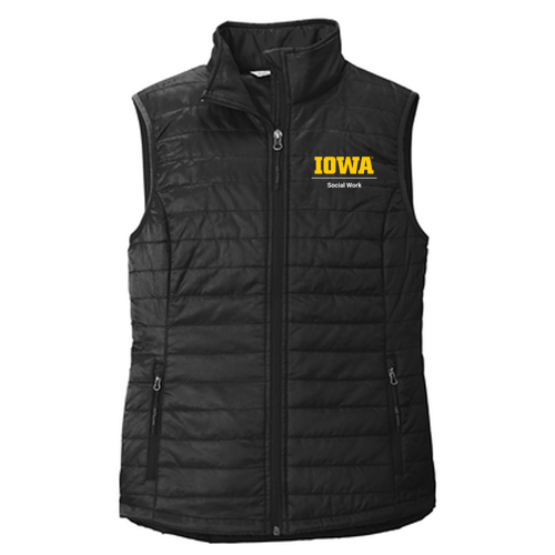 Port Authority Ladies Packable Puffy Vest -- Deep Black