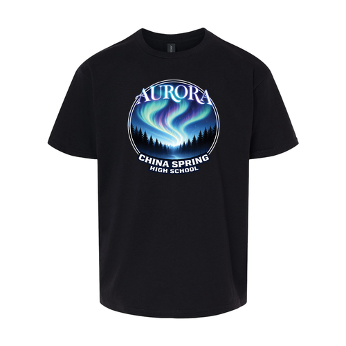 Youth Gildan Light Cotton T-Shirt -- Black