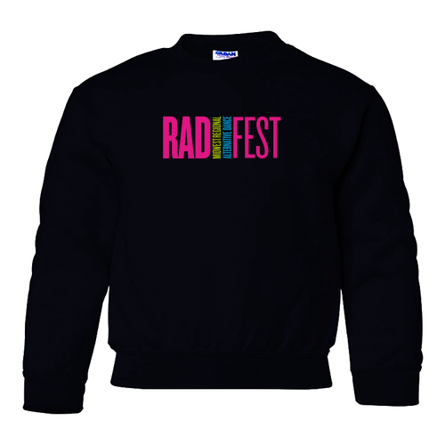 Gildan Heavy Blend Youth Crew Neck Sweatshirt -- Black