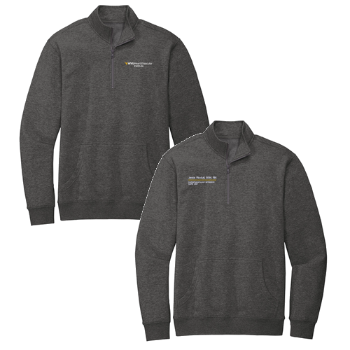 District V.I.T. Fleece 1 / 4-Zip -- Heathered Charcoal