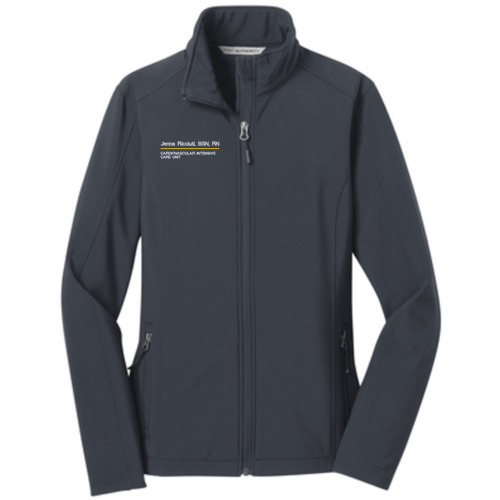 Port Authority Ladies Core Soft Shell Jacket -- Battleship Grey