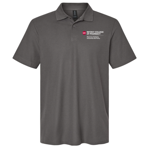 Gildan Adult Softstyle Pique Polo -- Charcoal