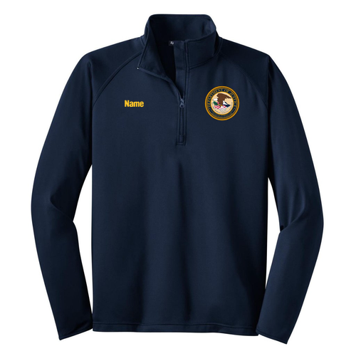 Sport Tek Sport Wick Stretch Half Zip Pullover -- True Navy