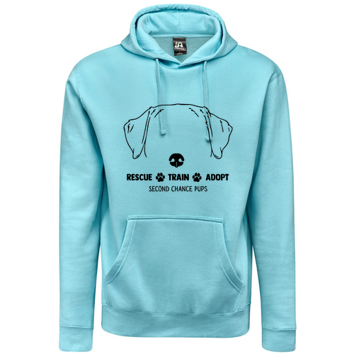 J America Unisex BTB Fleece Hooded Sweatshirt -- Sky