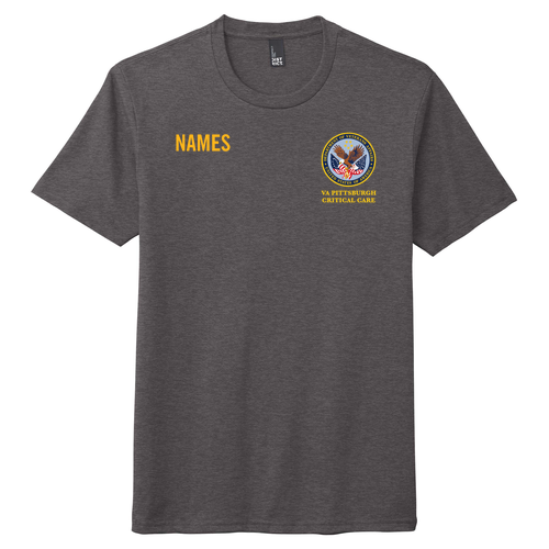 District Made Mens Perfect Tri Crew Tee -- Heathered Charcoal