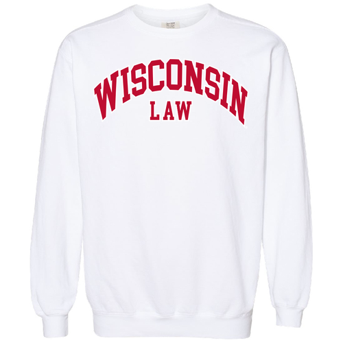 Comfort Colors Unisex Lightweight Fleece Crewneck Sweatshirt -- White