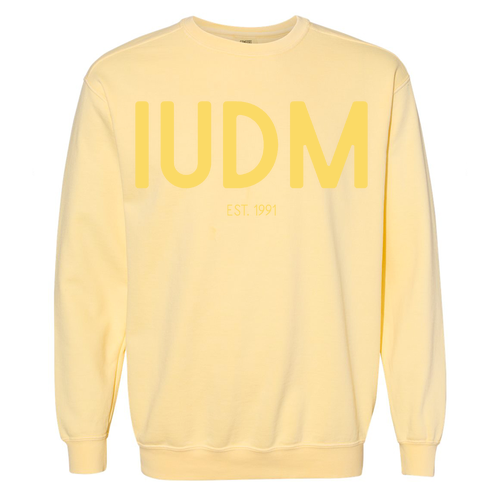IUDM -- Comfort Colors Crewneck Sweatshirt -- Butter