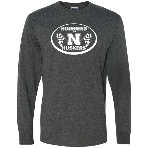 Jerzees Dri-Power Active Adult Longsleeve Tee -- Black Heather