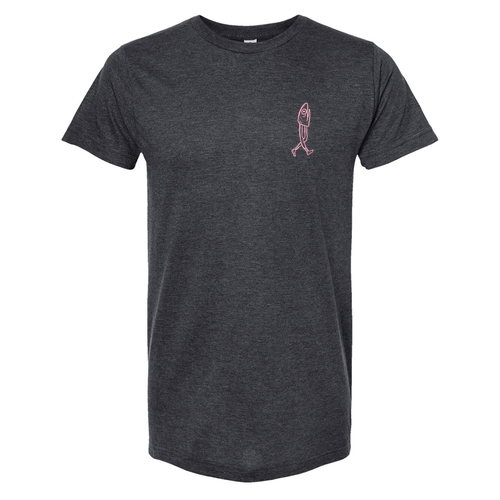 Tultex Unisex Tee with Tear Away Tag -- Heather Graphite