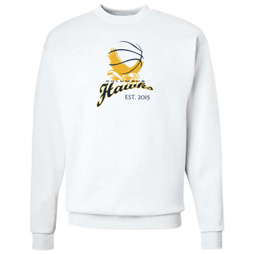 Hanes EcoSmart Crewneck Sweatshirt -- White