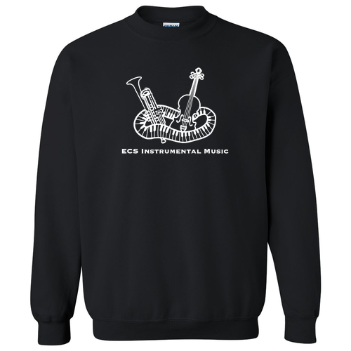 ECS Instrumental Music Crew Neck Sweatshirt -- Black