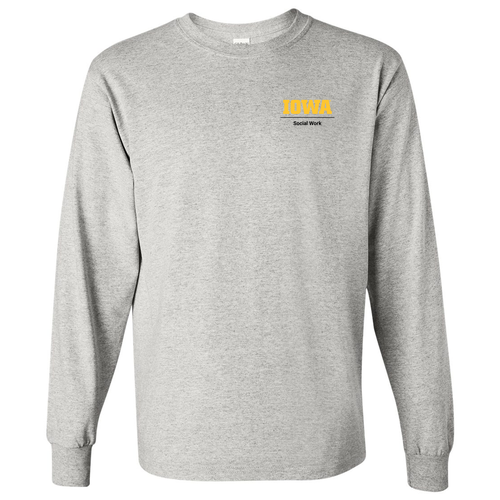 Gildan Heavy Cotton Longsleeve Basic T-Shirt -- Ash