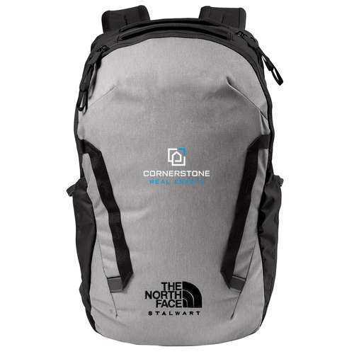 The North Face Stalwart Backpack -- Mid Grey Dark Heather/ Tnf Black
