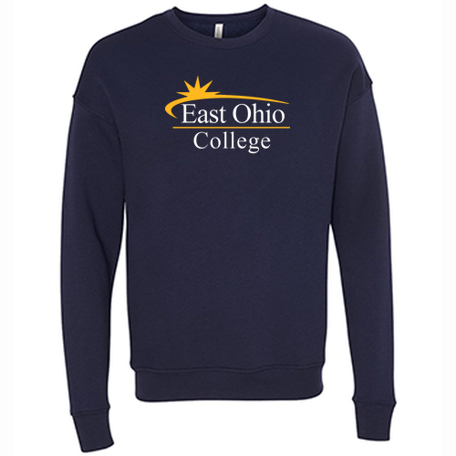 EOC Bella Canvas Unisex Drop Shoulder Fleece Crewneck -- Navy