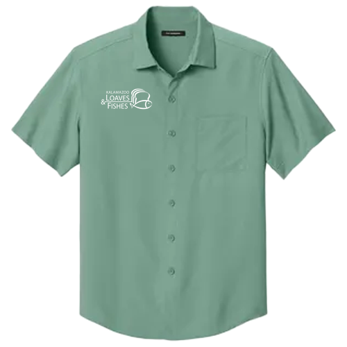 Port Authority Short Sleeve UV Dockside Shirt -- Sage