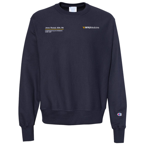 Champion Reverse Weave Crewneck Sweatshirt -- Navy