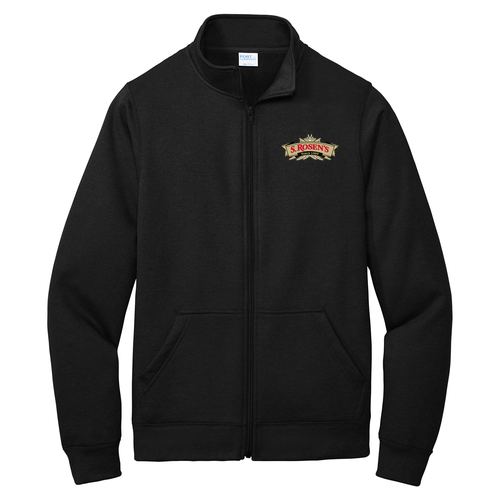 Port and Company Core Fleece Cadet Full-Zip Sweatshirt -- Jet Black