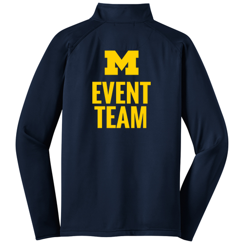 Mens/Unisex Sport Tek Sport Wick Stretch Half Zip Pullover -- True Navy