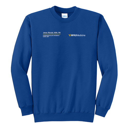 Port and Company Classic Crewneck Sweatshirt -- True Royal