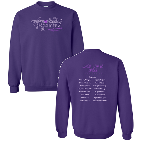 Gildan Heavy Blend Crew Neck Sweatshirt -- Purple