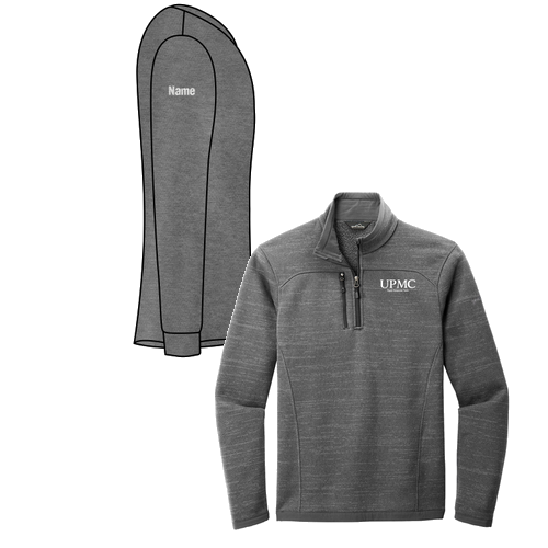 Eddie Bauer Sweater Fleece Quarter-Zip -- Dark Grey Heather