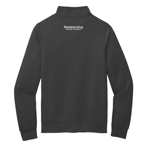 Port and Company Core Fleece Quarter-Zip Pullover Sweatshirt -- Dark Heather Grey