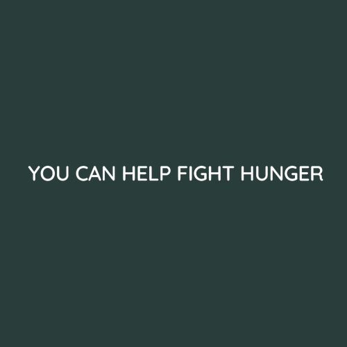 KLF You Can Help Fight Hunger Longsleeve Basic T-Shirt -- Forest Green